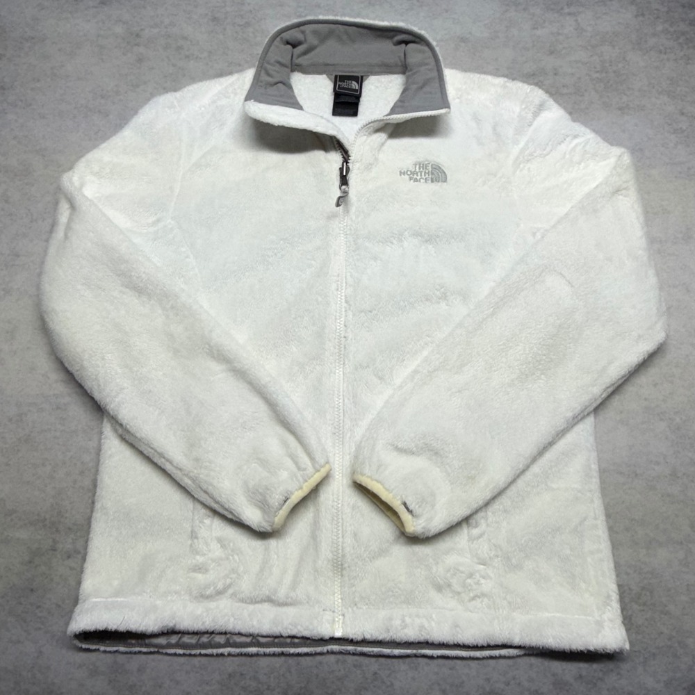 The North Face Osito Full Zip Fleece Jacket‎ Womens Medium White Outdoors Coat